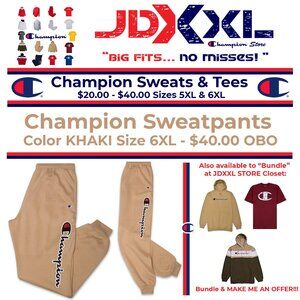 Champion Script Logo Sweatpants - Khaki